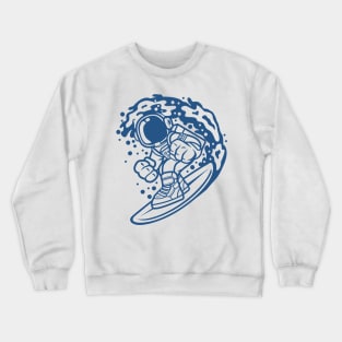 Astronaut Surfing Crewneck Sweatshirt